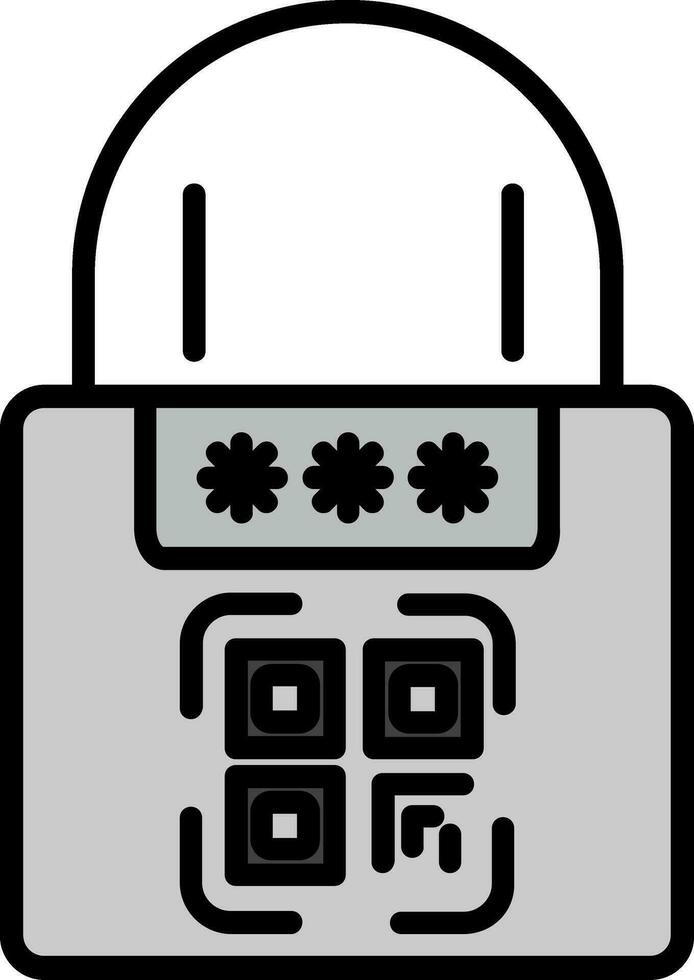 Smart Padlock Vector Icon