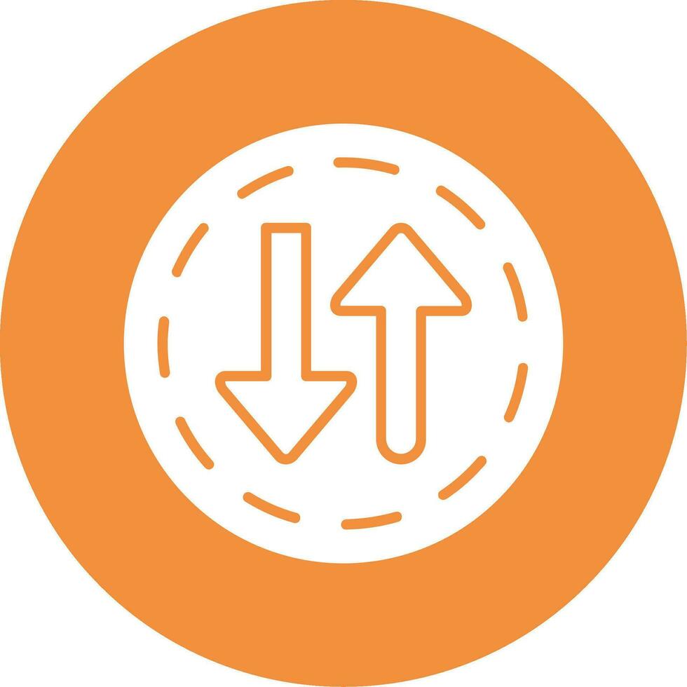 Two Way Street Vector Icon