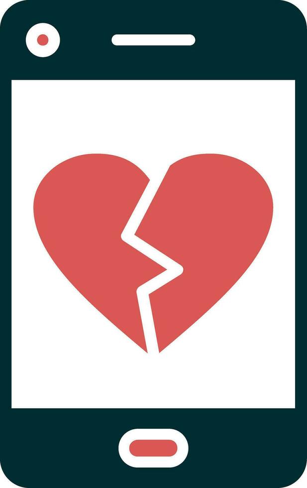 Heart Break Vector Icon