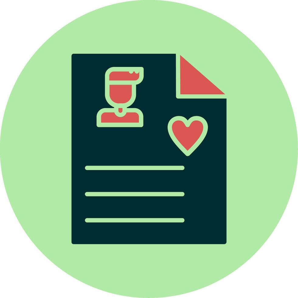 User Biodata Vector Icon