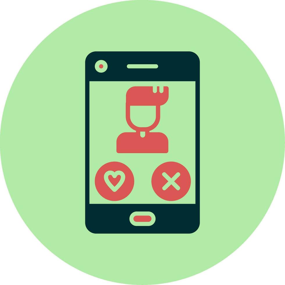 Dating App Vector Icon