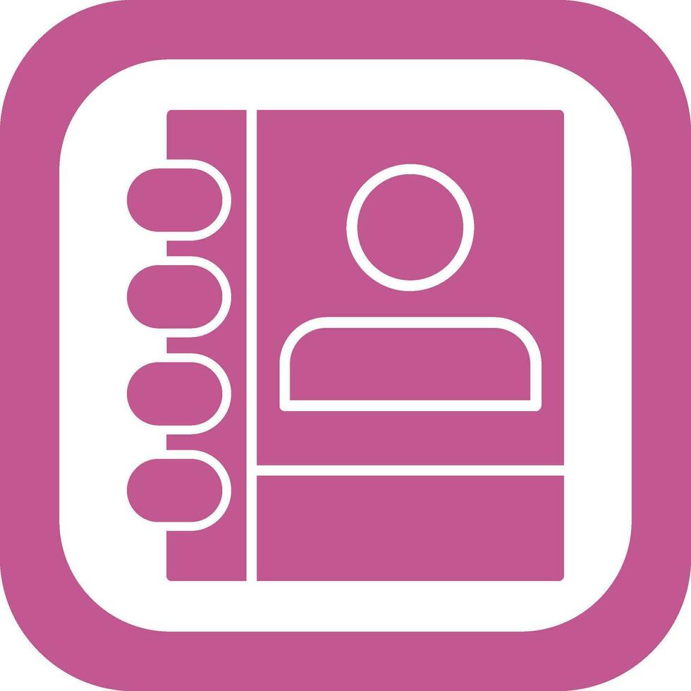 Contact Book Vector Icon