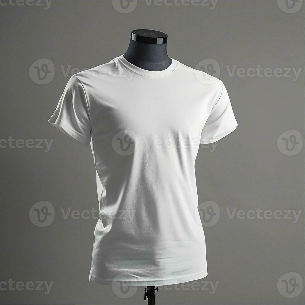 AI generated Plain t-shirt in on a mannequin for mockup photo