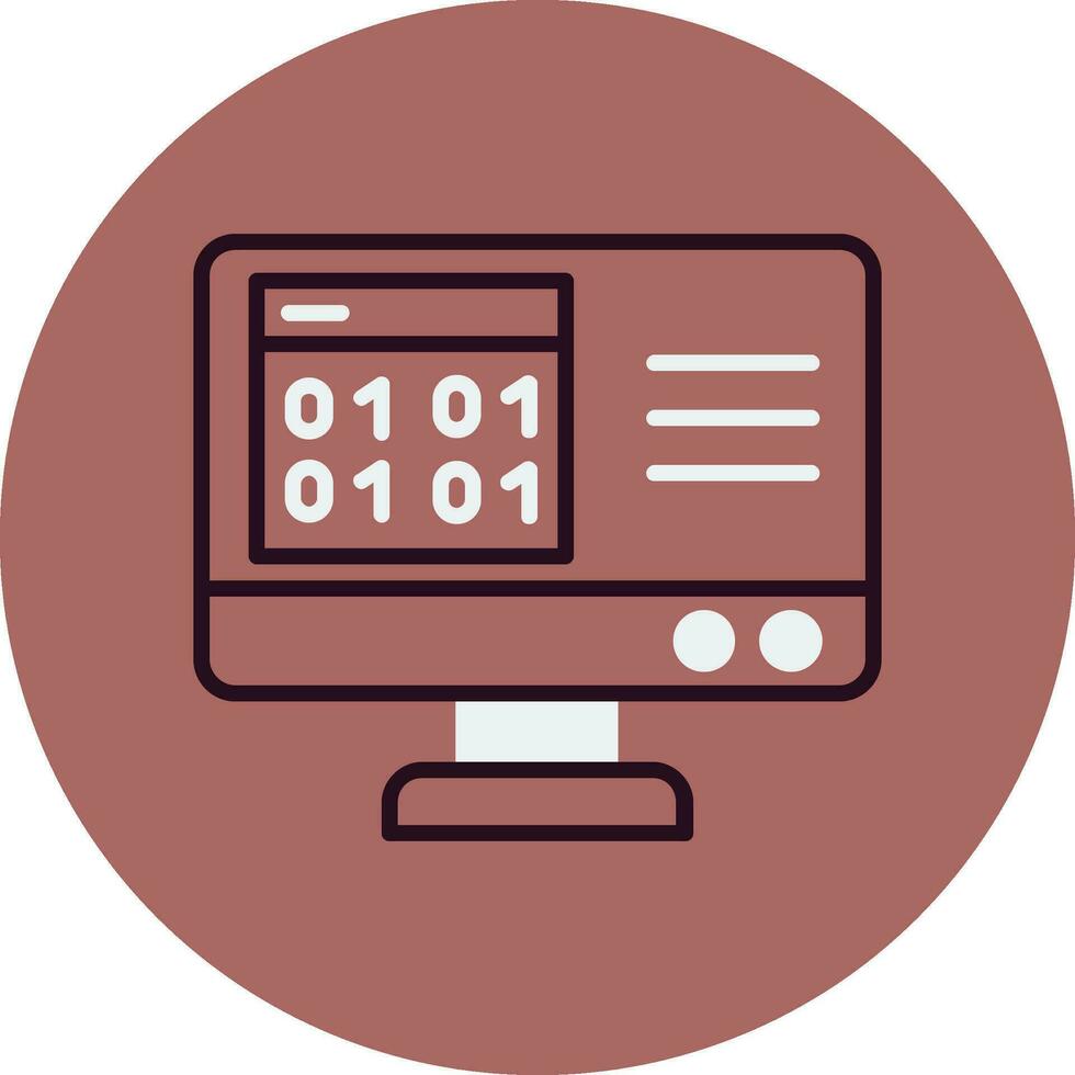 Binary Code Vector Icon