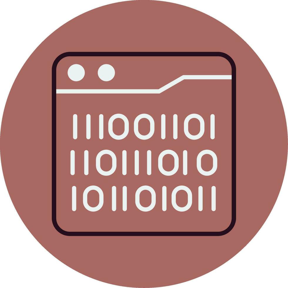 Binary Code Vector Icon
