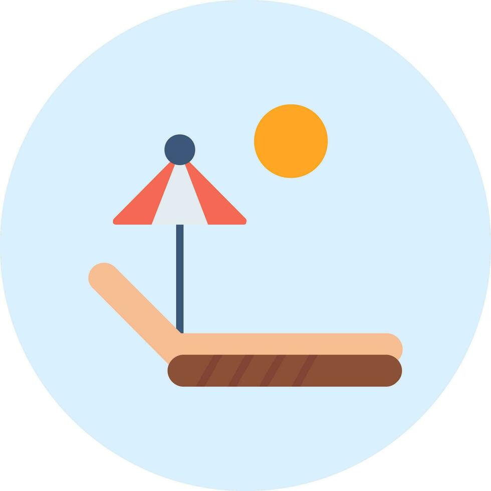 Sunbed Vector Icon