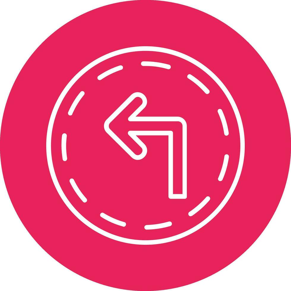 Turn Left Vector Icon