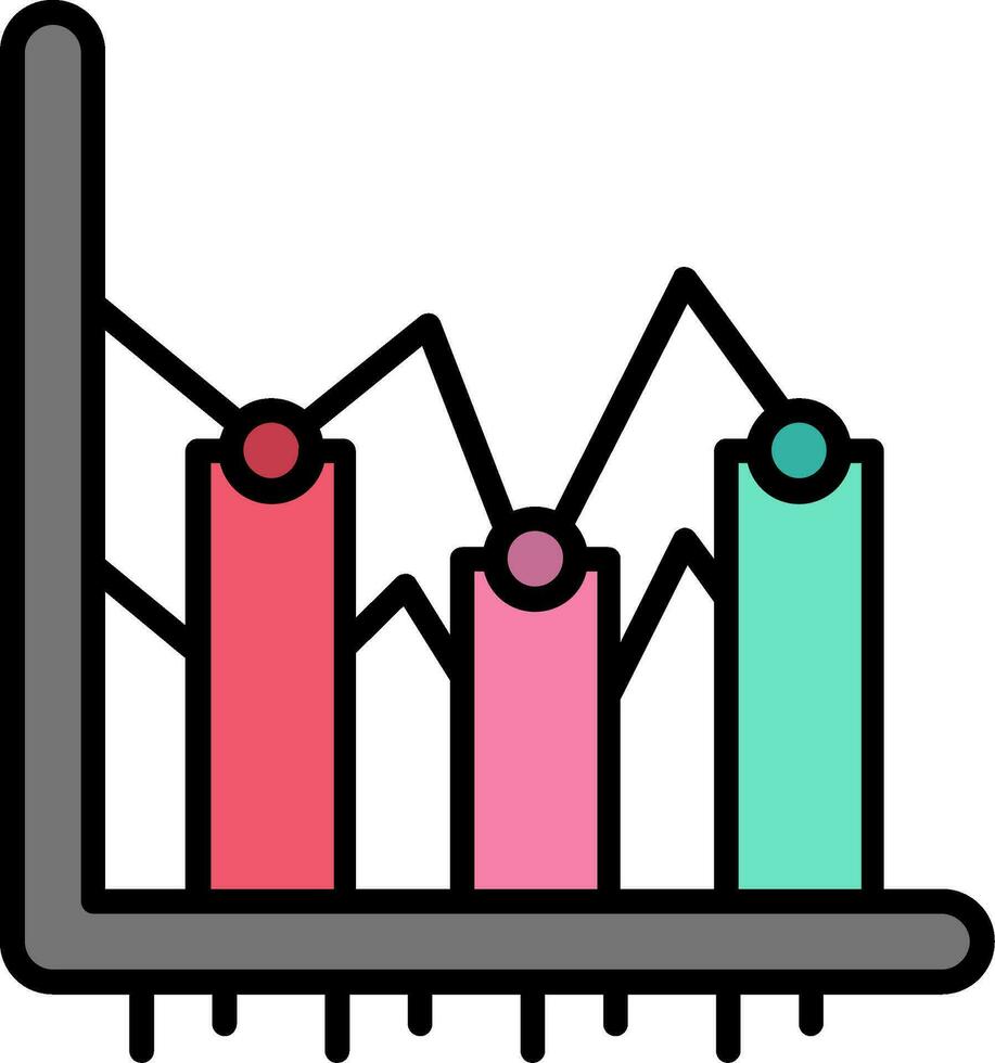 Bar chart Vector Icon