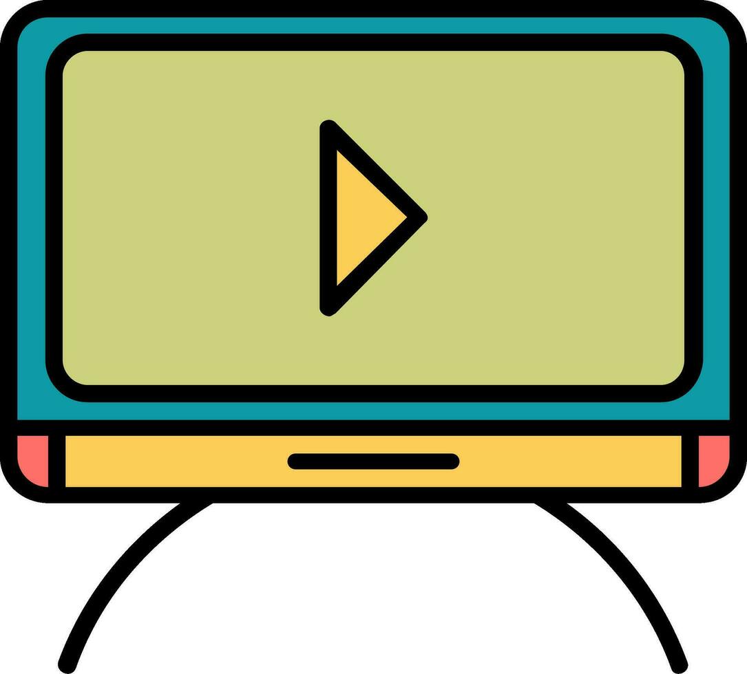 Tv moniter Vector Icon