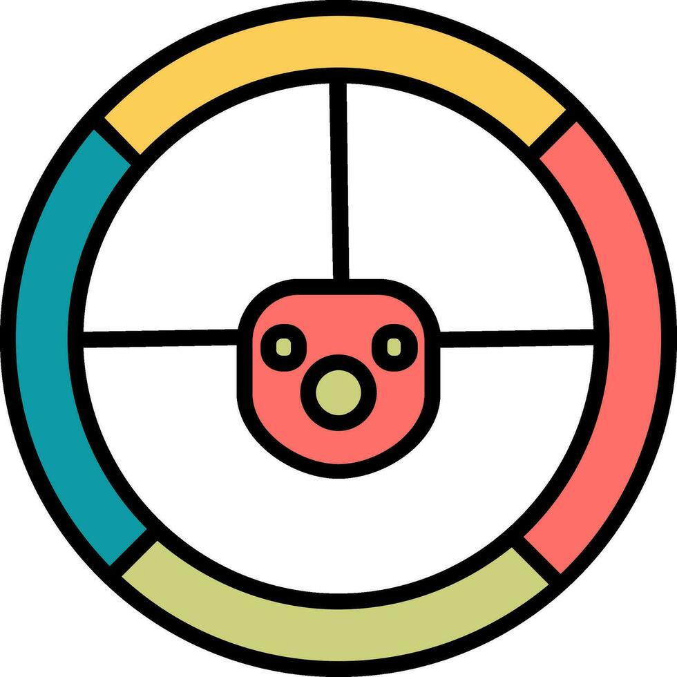 Steering Wheel Vector Icon