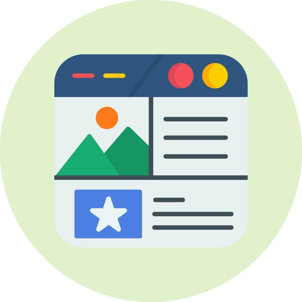 Landing Page Vector Icon