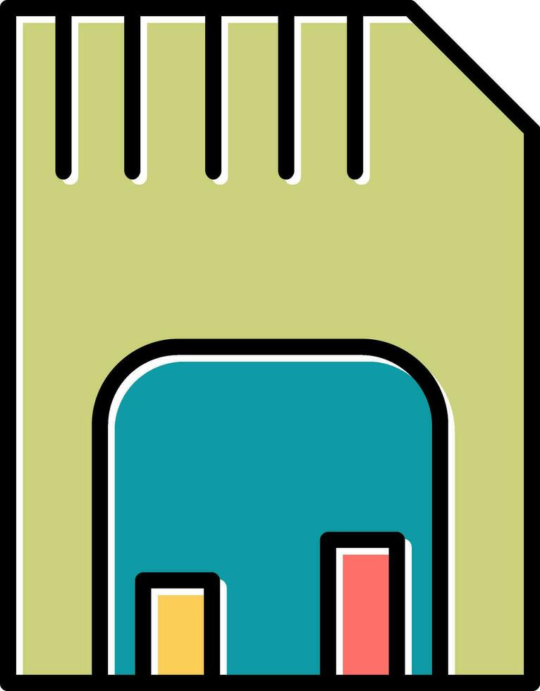 Memory card Vector Icon