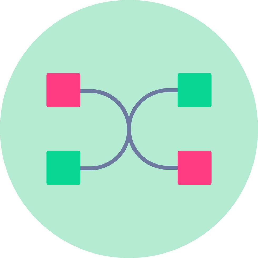Many To Many Vector Icon