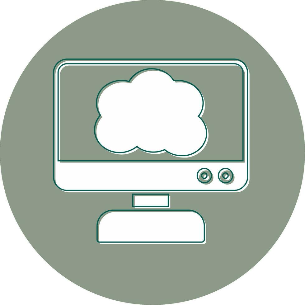 Cloud Computing Vector Icon