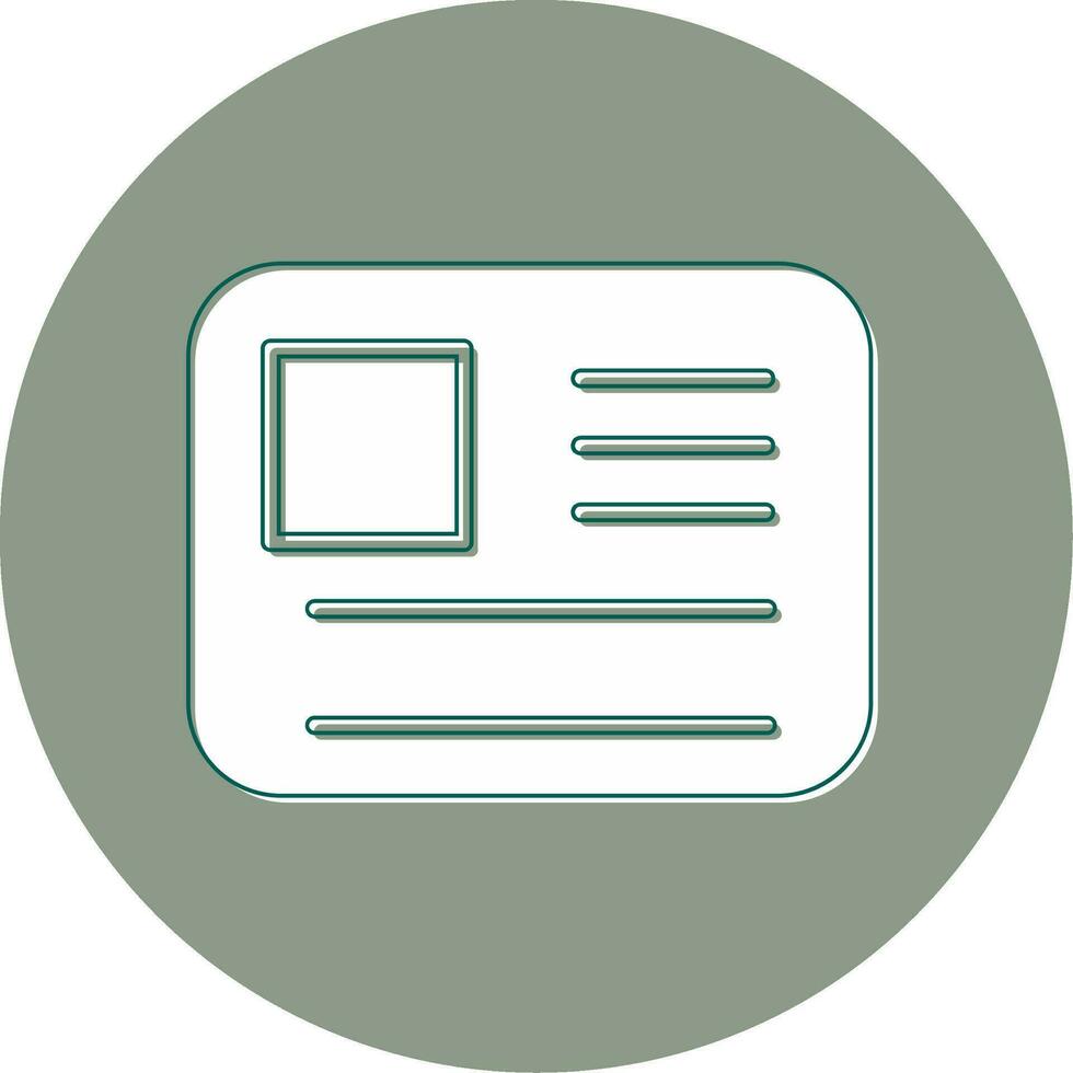 Id Card Vector Icon