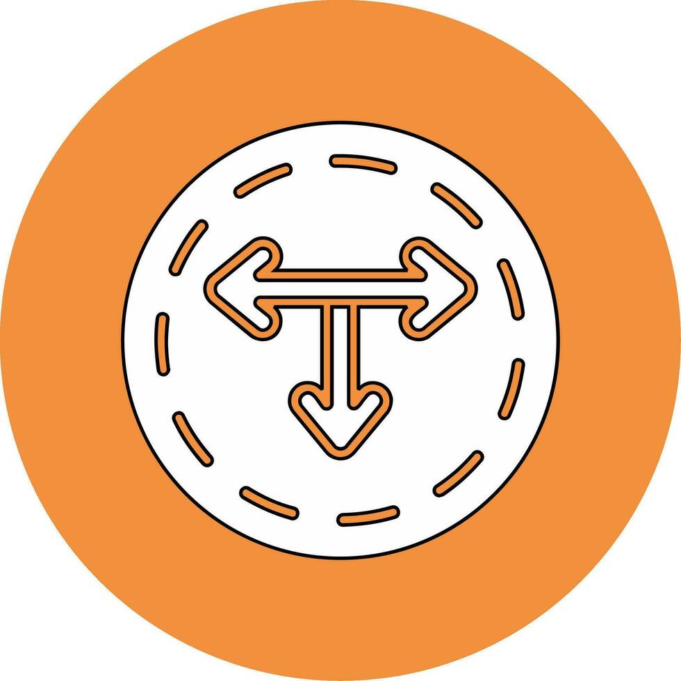 T Junction Vector Icon
