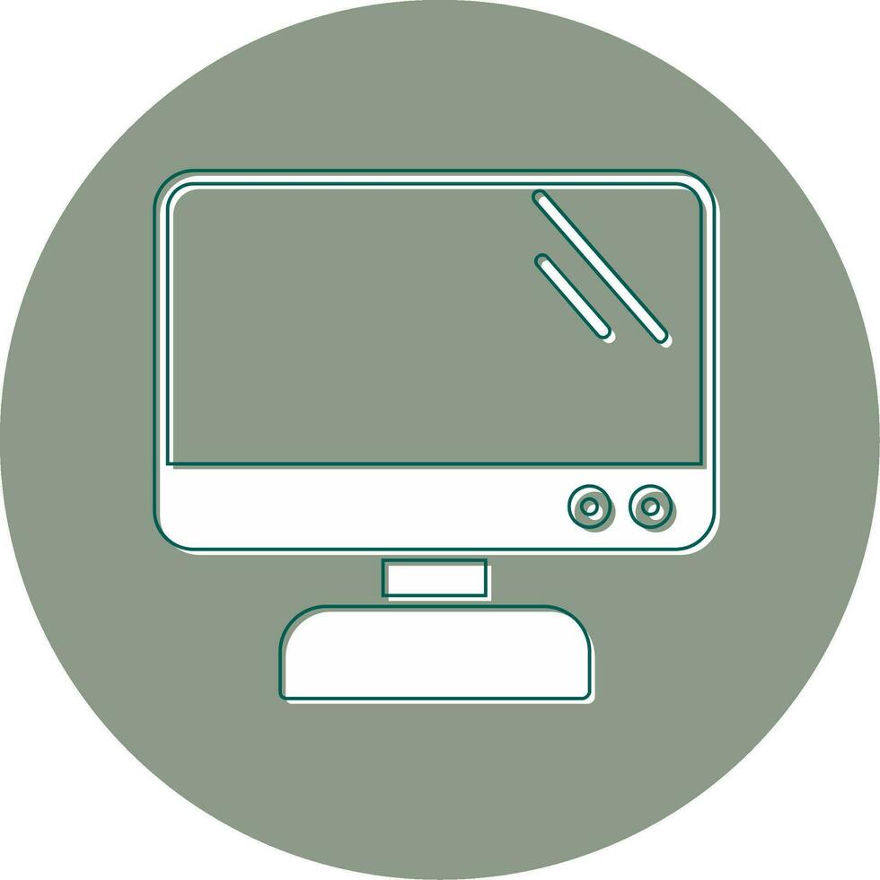 Monitor Screen Vector Icon