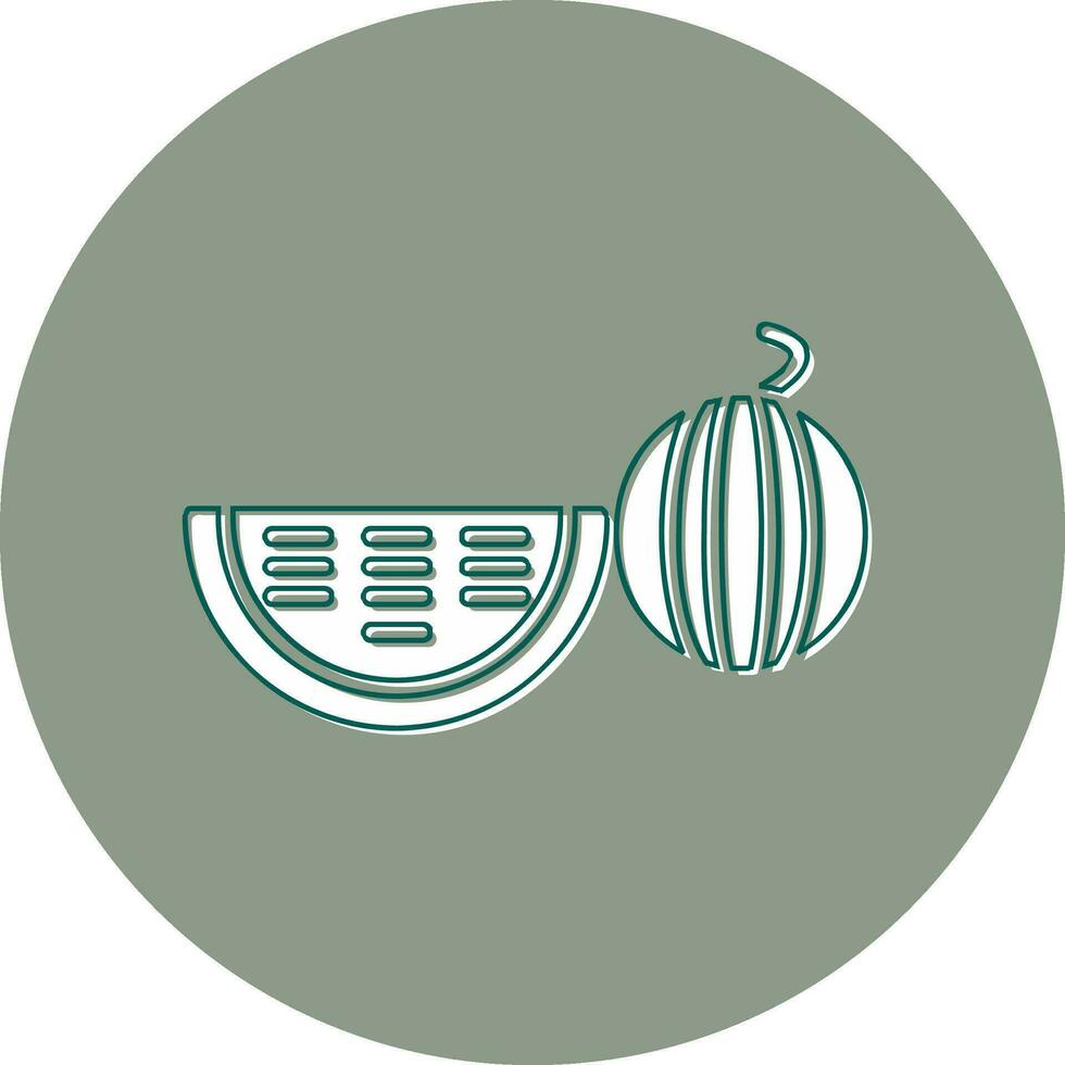 icono de vector de melón de agua