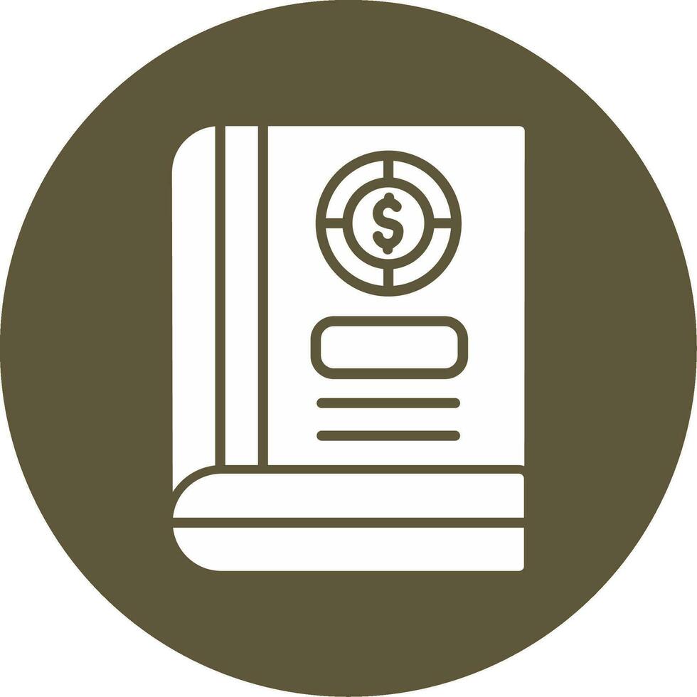 icono de vector de libro de contabilidad