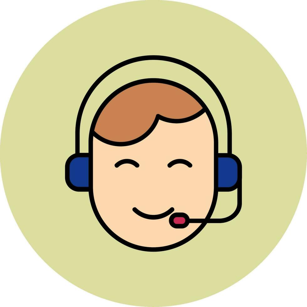 Customer Service Agent Vector Icon