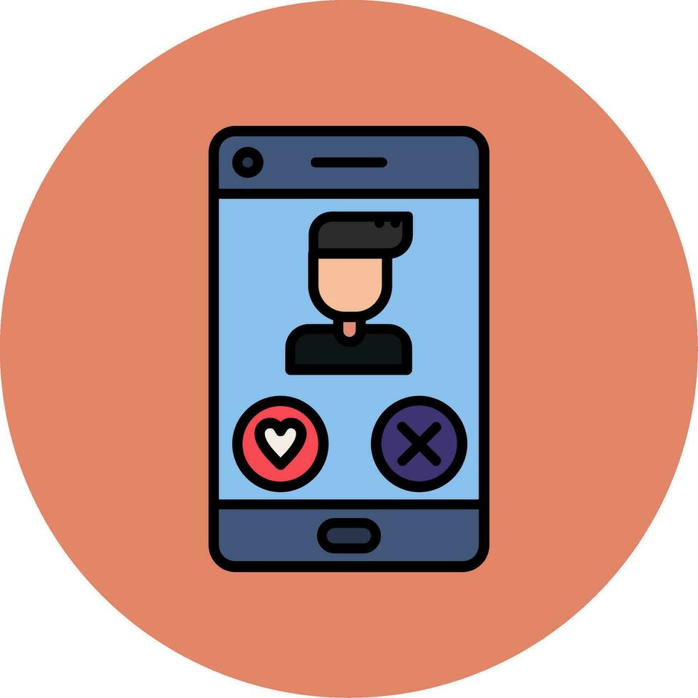 Dating App Vector Icon