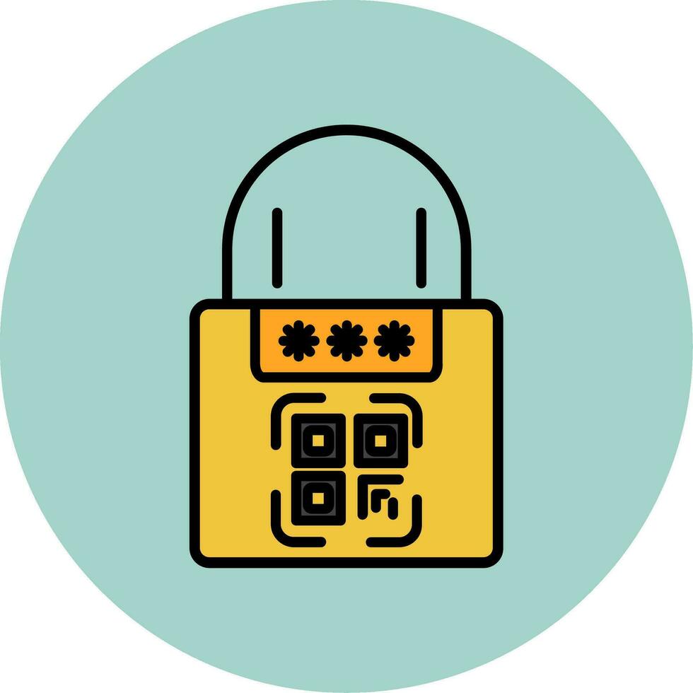 Smart Padlock Vector Icon