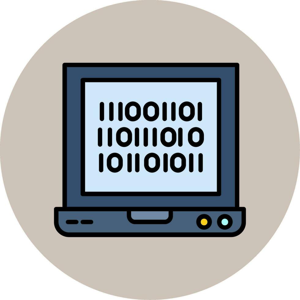 Binary Code Vector Icon