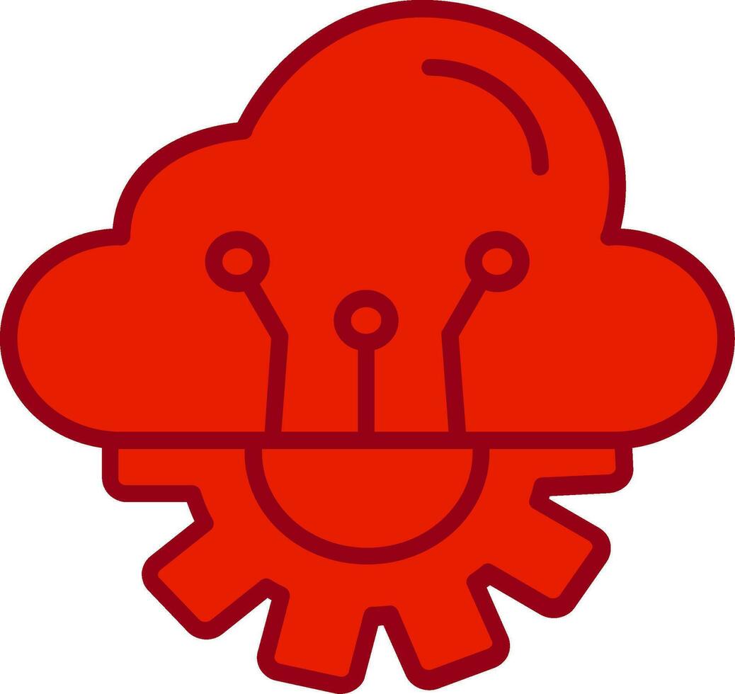 Cloud Computing Vector Icon