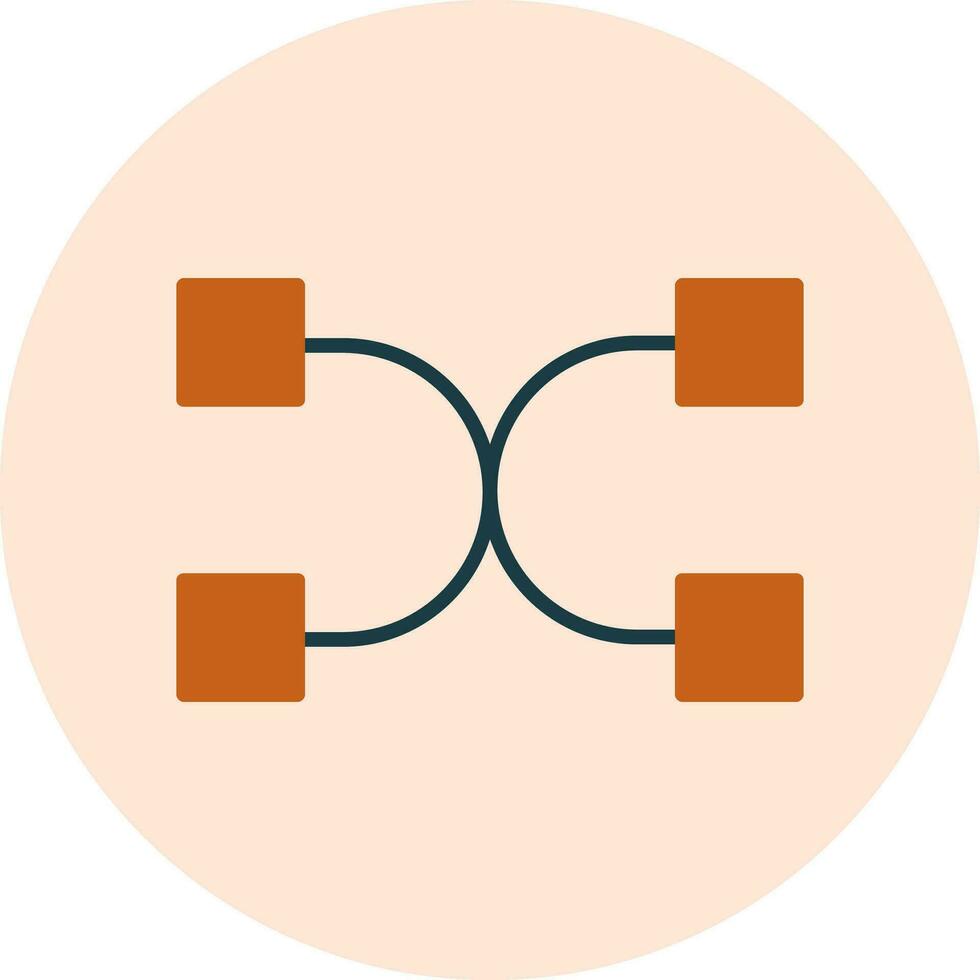 Many To Many Vector Icon