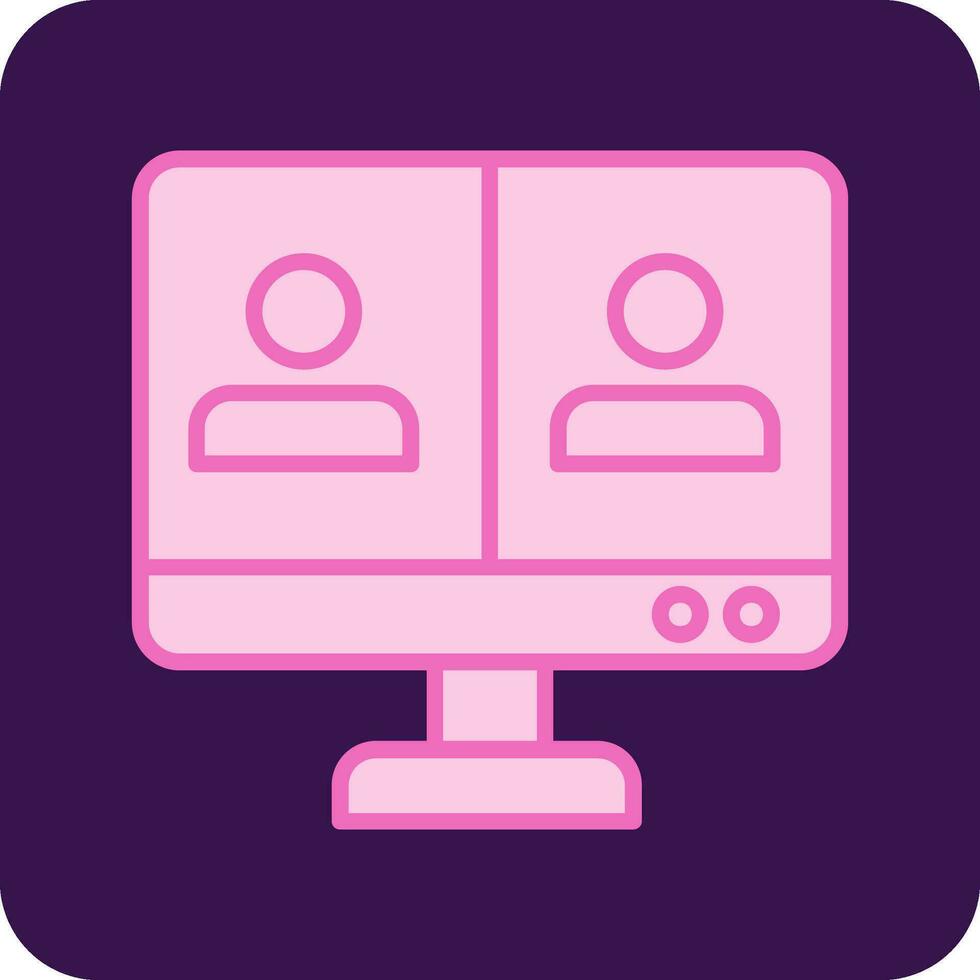 Online Meeting Vector Icon