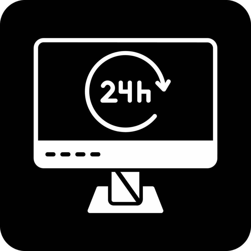 24 Hours Vector Icon