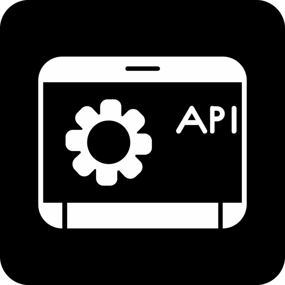 icono de vector de api