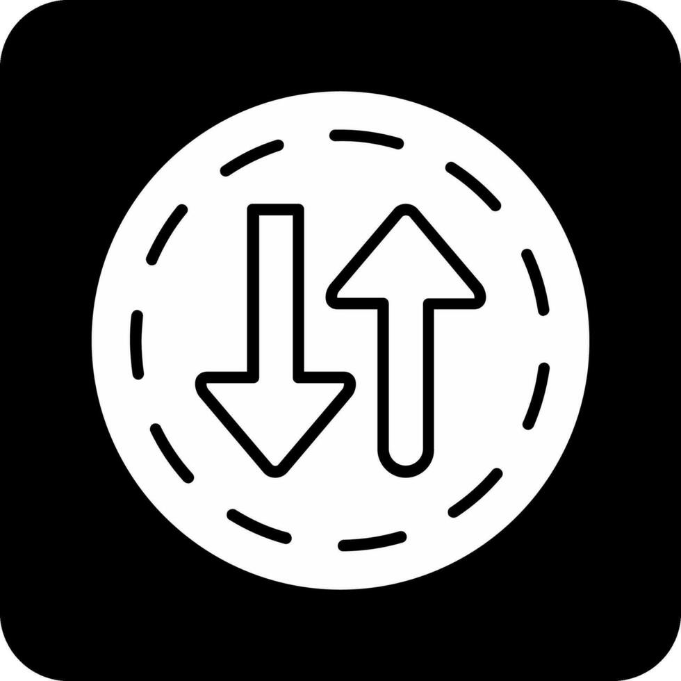 Two Way Street Vector Icon