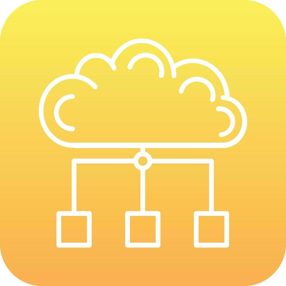 nube propiedades vector icono