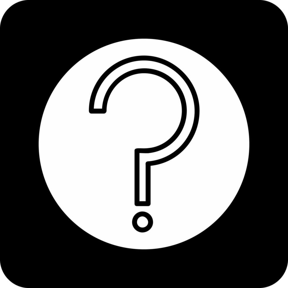 icono de vector de signo de interrogación