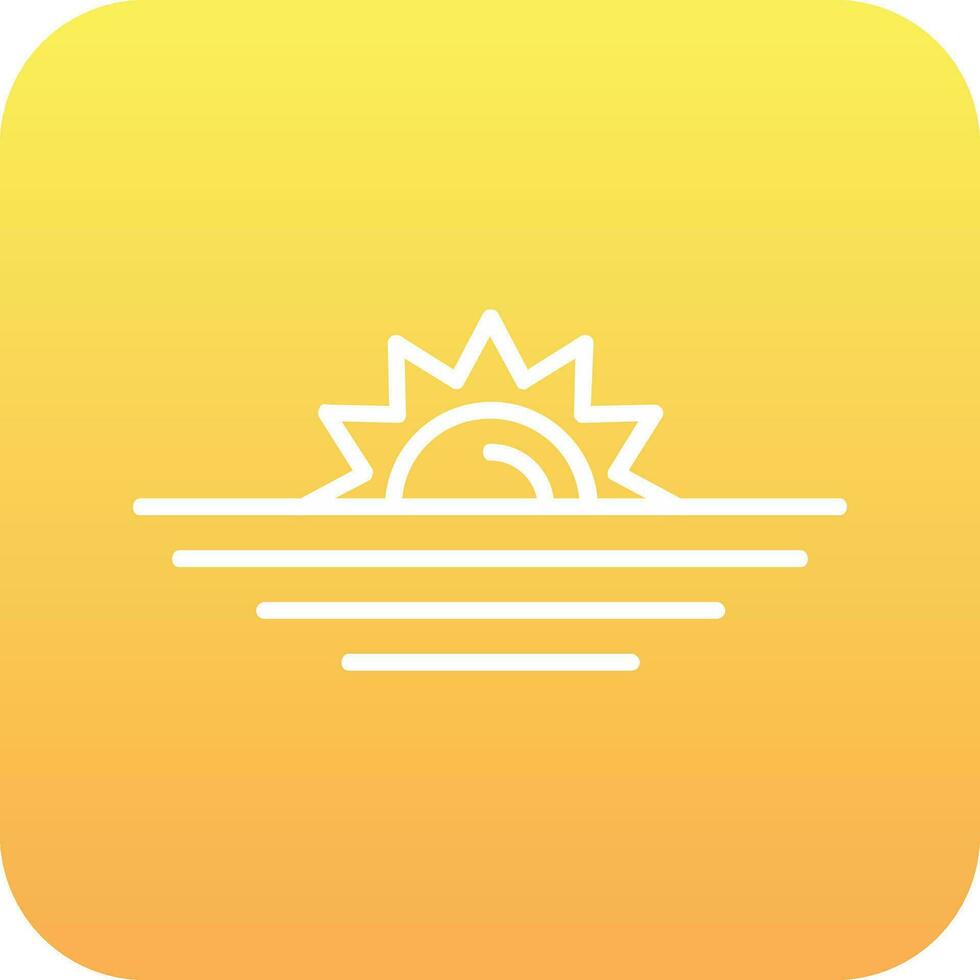 Sunset Vector Icon