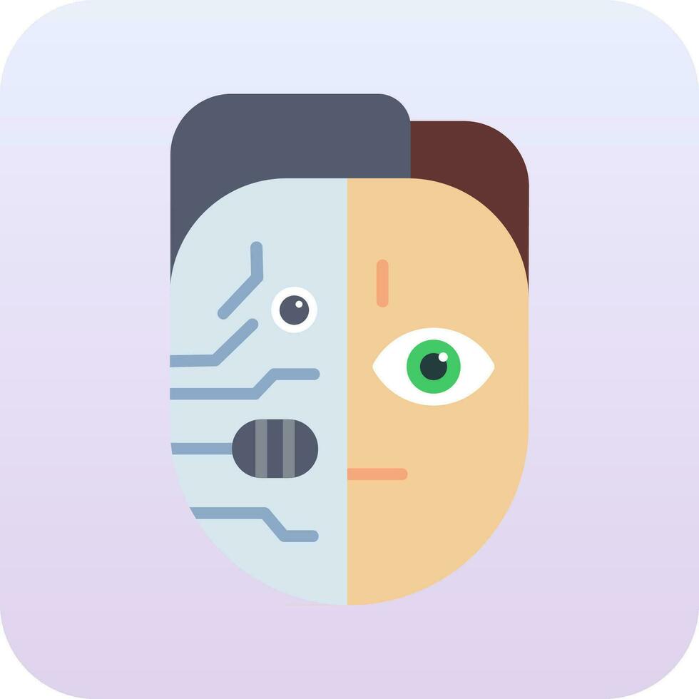 Cyborg Vector Icon