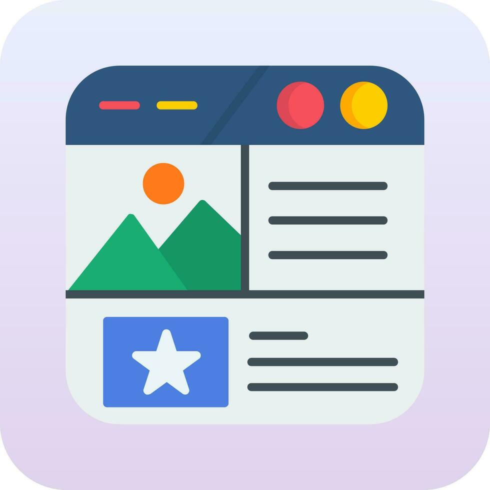 Landing Page Vector Icon