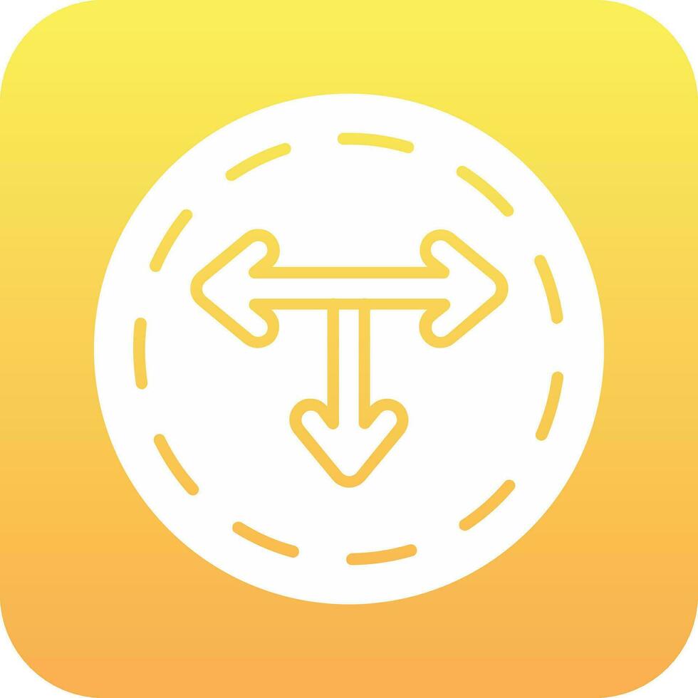 T Junction Vector Icon