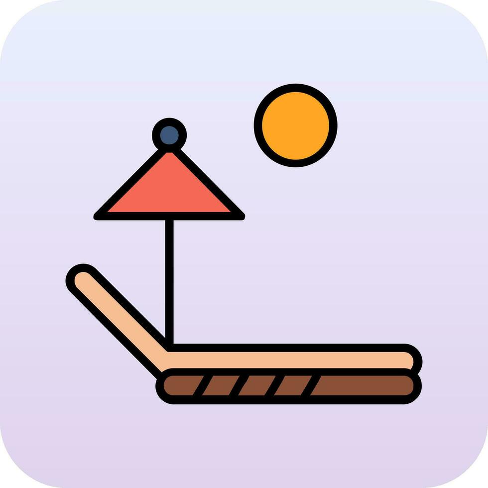 Sunbed Vector Icon