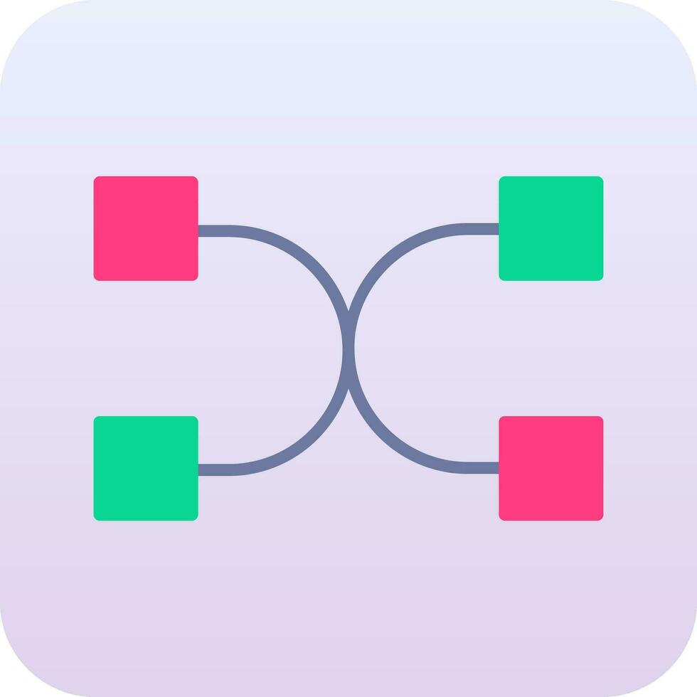 Many To Many Vector Icon