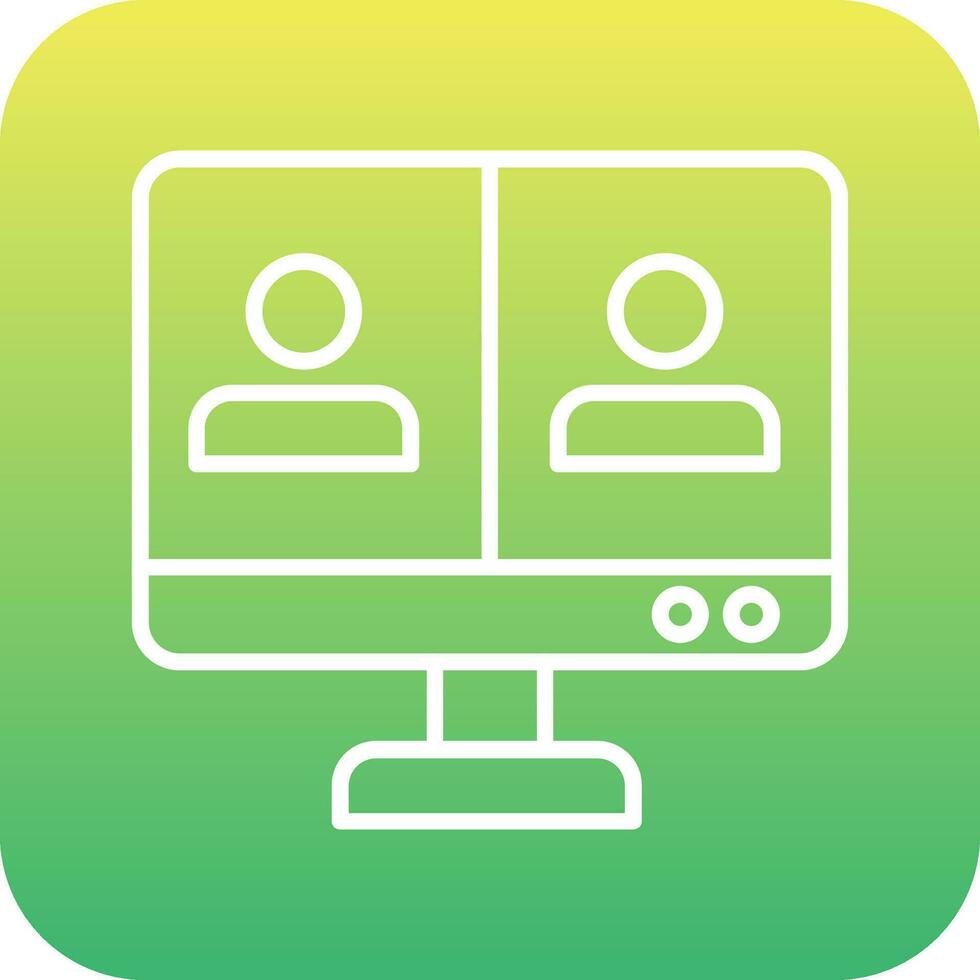 Online Meeting Vector Icon
