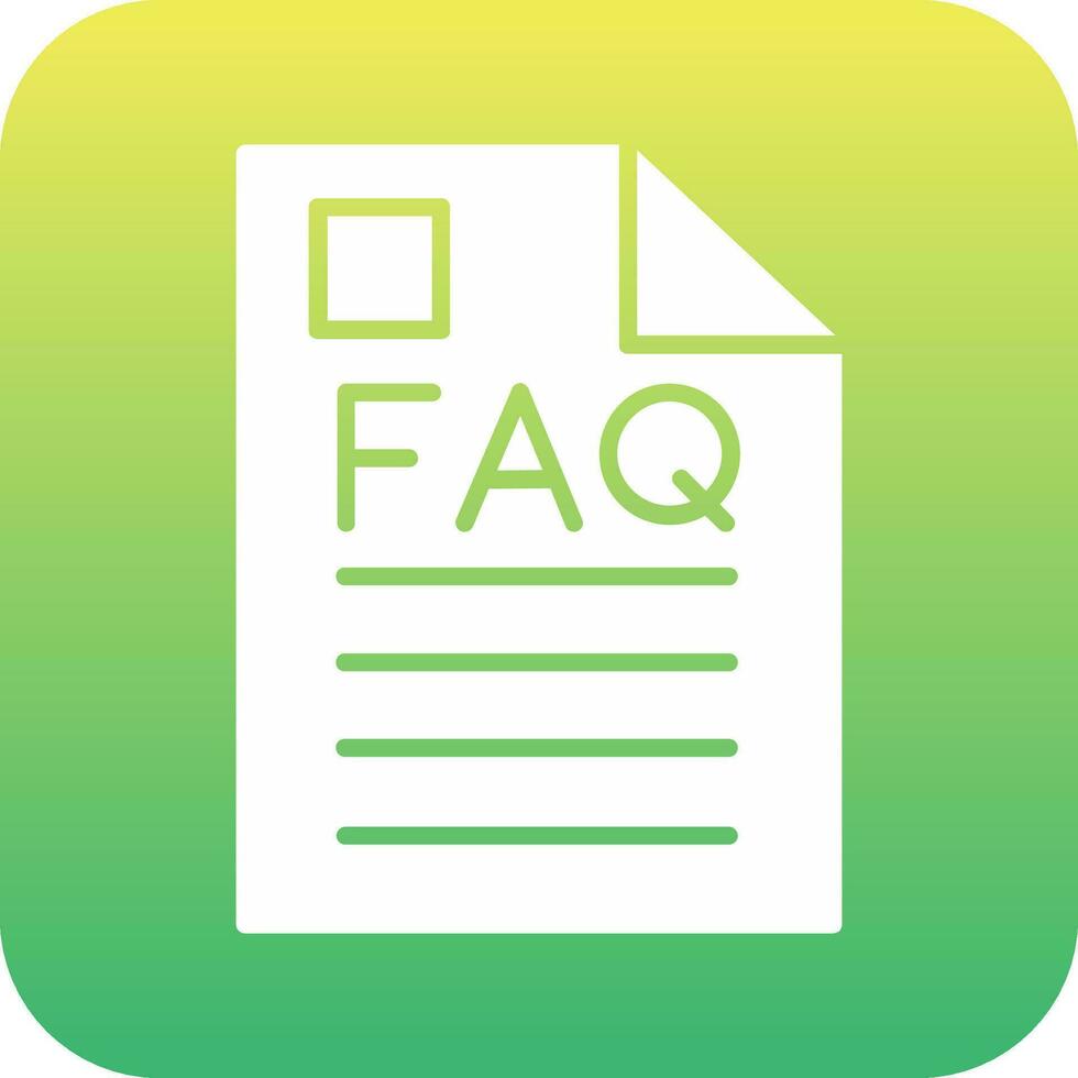 Faq Vector Icon