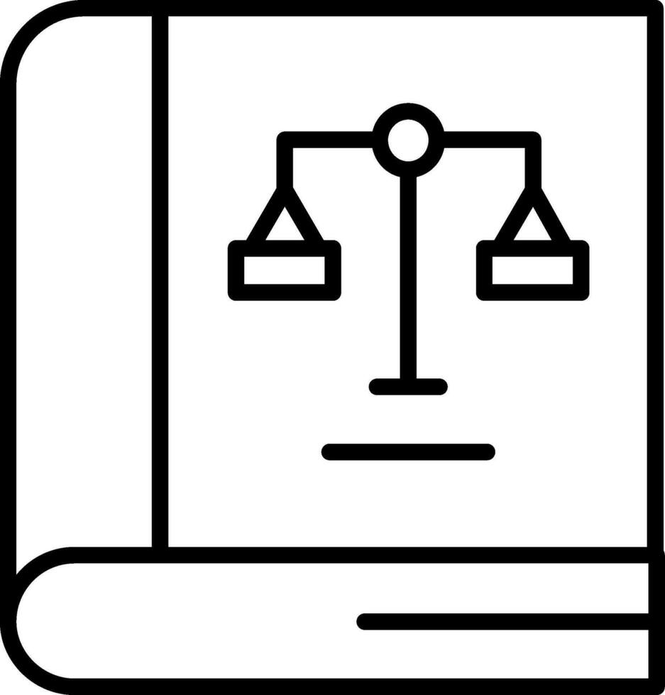 Law Book Vector Icon