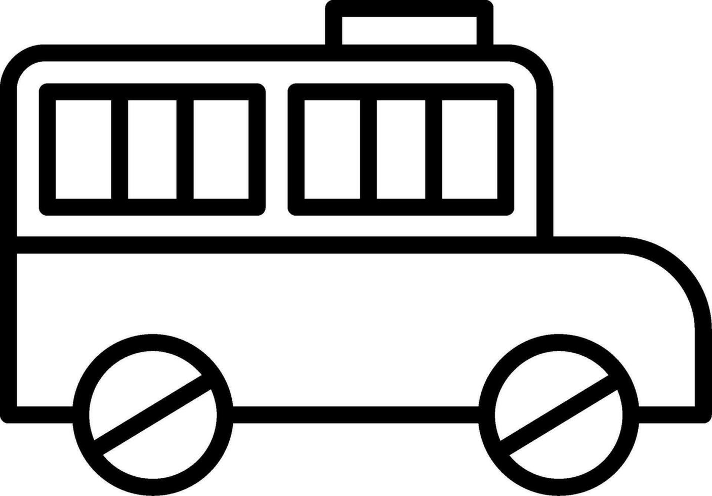 Prison Bus Vector Icon