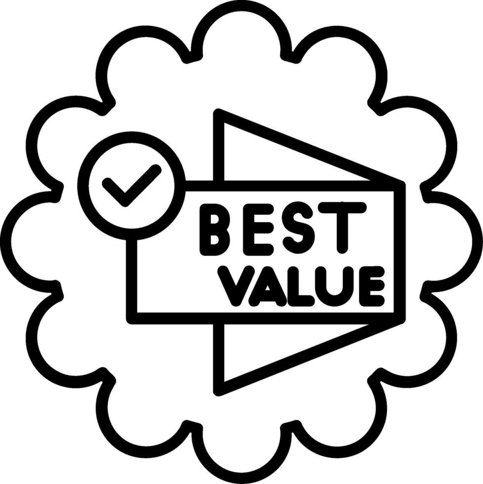 Best Value Vector Icon