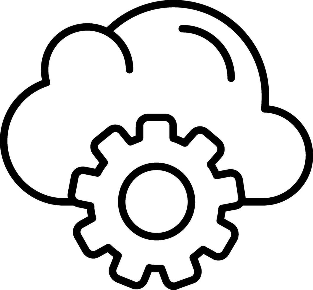 Cloud Computing Vector Icon