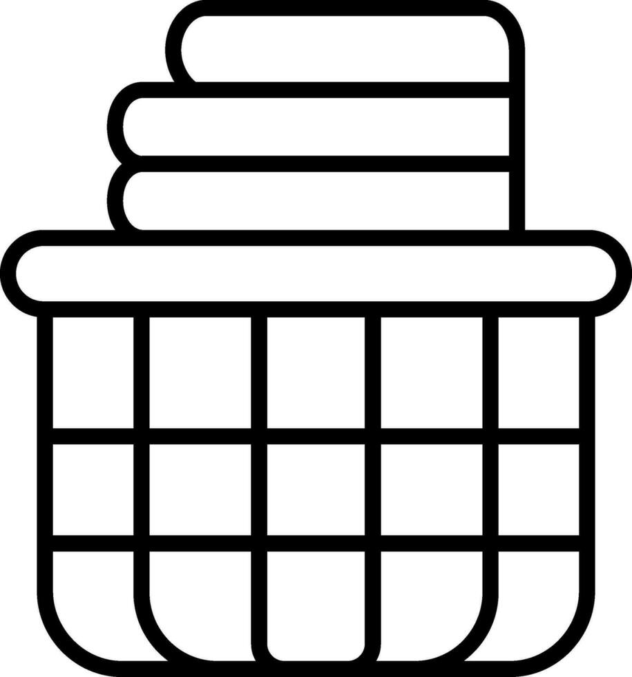 Laundry Basket Vector Icon