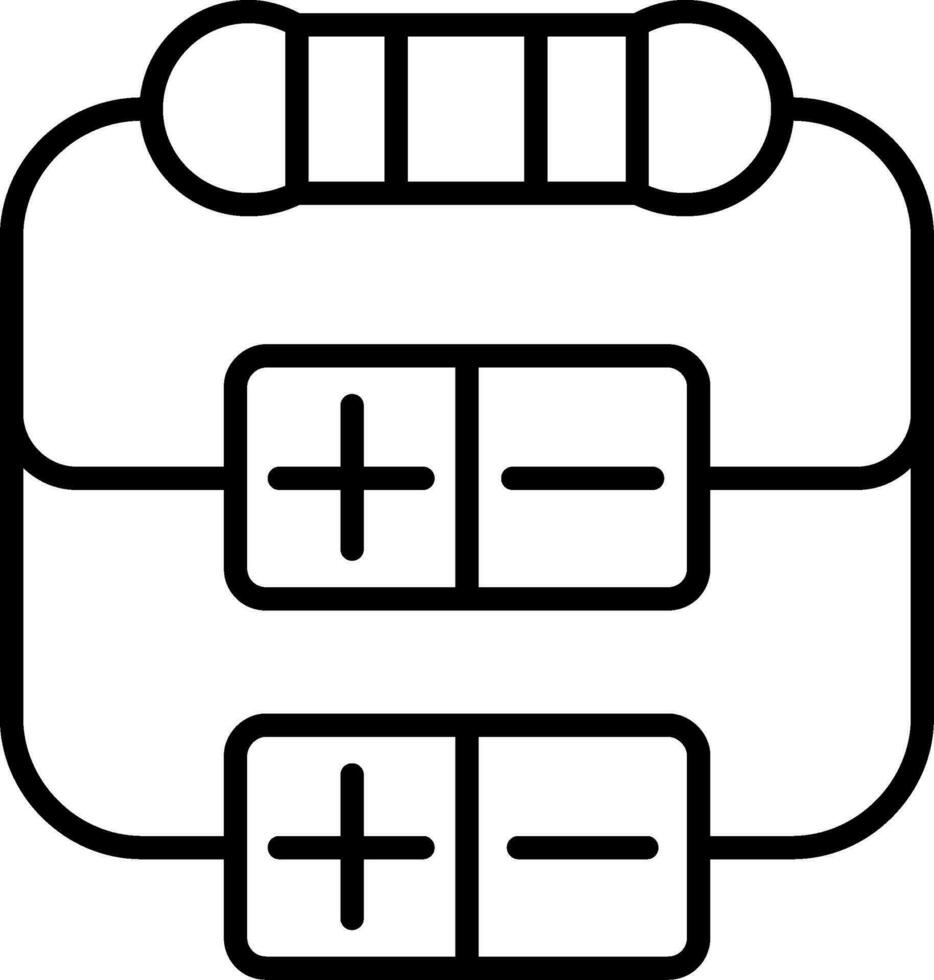 icono de vector de resistencia