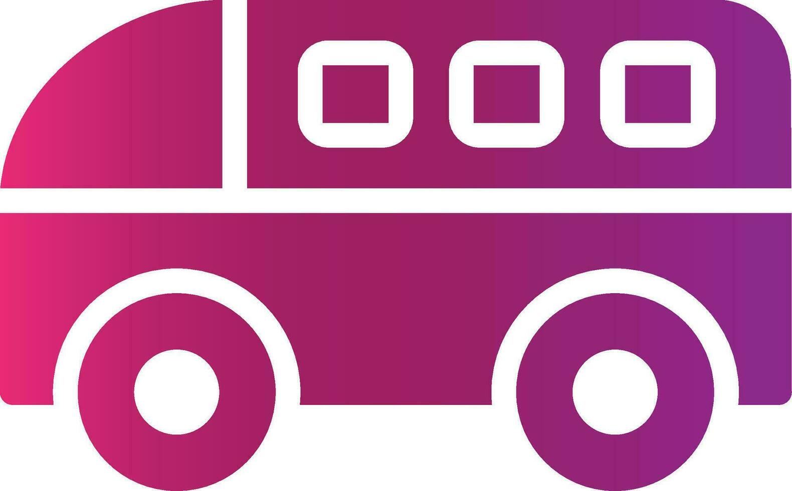 Minivan Creative Icon Design vector